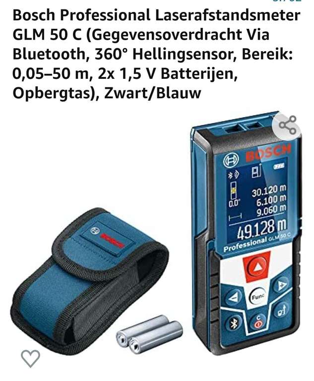 Bosch glm 50c laser afstandsmeter
