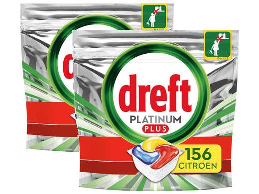 312x Dreft Platinum Plus All in One vaatwascapsule (€0,14/capsule)