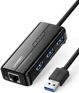 UGREEN USB 3.0 Hub (3 USB Ports, Ethernet adpter) voor €13,99 @ Amazon.nl