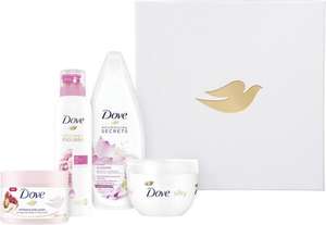 Dove Pampering Rosie - Shower Mousse, Douchecrème, Bodycrème & Body Scrub - Geschenkset