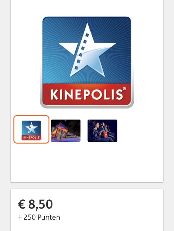 Kinepolis bioscoop, korting met ING 250 punten