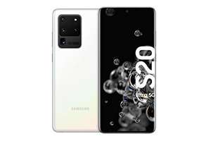 Samsung Galaxy S20 Ultra 5G Smartphone Bundle (17,44 cm) 128 GB intern geheugen, 12 GB RAM, hybride SIM, Android - Cloud White