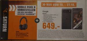 [Grensdeal] Bose 700-koptelefoon cadeau bij pre-order Google Pixel 6 (Saturn Duitsland)