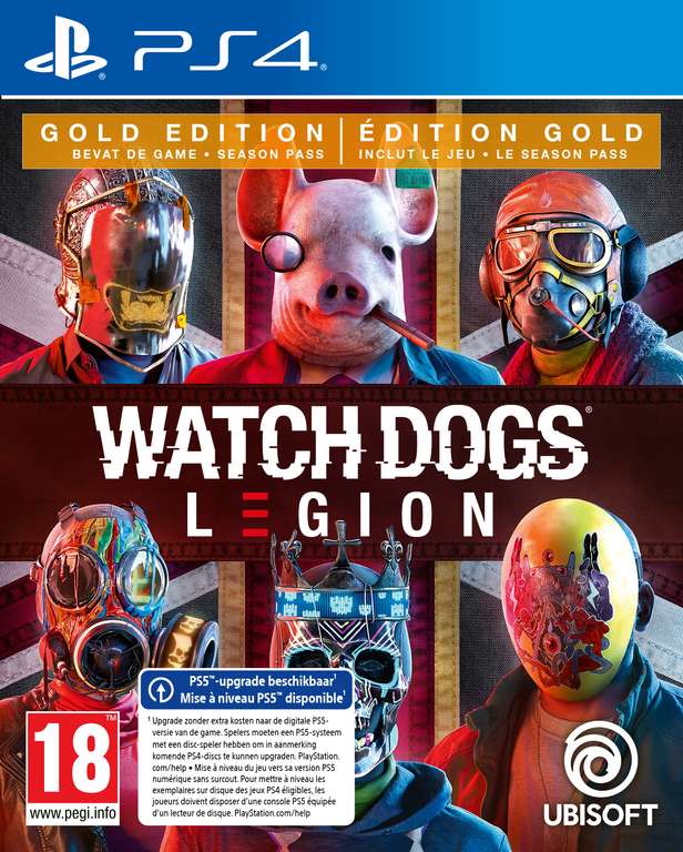 Watch Dogs: Legion Gold Edition voor PS4 (gratis PS5 upgrade)