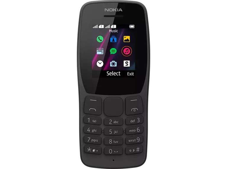 NOKIA 110 Dual-sim mobiele telefoon voor €14 @ Media Markt