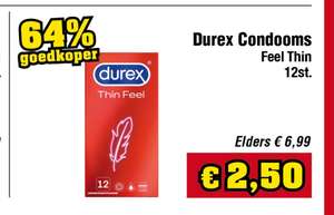 12 Durex condooms voor €2,50 bij de Budgetfood