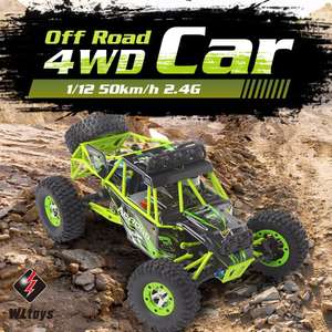Wltoys 12428 RC auto (1:12, 4WD, 50km/h) voor €56,41 @ Tomtop