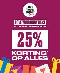Love Your Body Days: 25% korting [members]