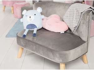 [Dagdeal] Roba kinderbank lil' sofa grijs of roze voor €79 @ Lidl webshop