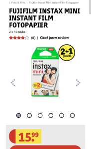 Fujifilm instax mini en square 2 + 1 gratis