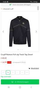 Cruyff Raimon Full-zip Track Top Zwart
