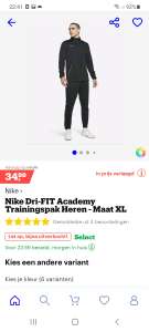 Nike dri fit trainingspak maat xl