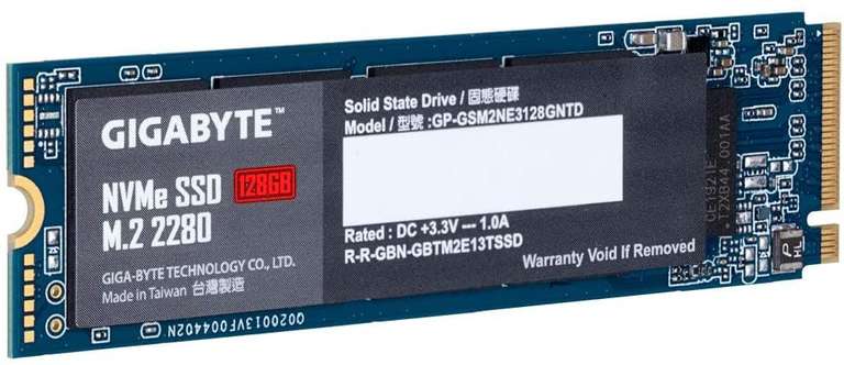Gigabyte 128GB NVMe SSD (Gen3) @Amazon