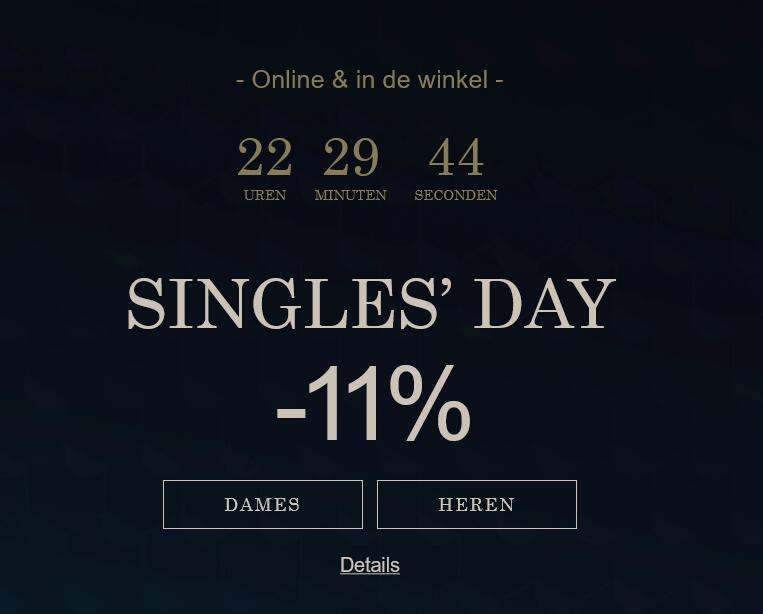11% korting @ Guess (singles day)