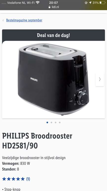 PHILIPS Broodrooster HD2581/90
