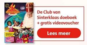 Gratis Sinterklaas videoboodschap t.w.v. €5 (VideovanSint.nl) bij aanschaf doeboek De Club van Sinterklaas