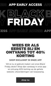 G-Star tot 40% Early Black Friday korting exclusief in de app