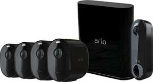 Arlo Pro 3 Zwart 4-Pack + Wire Free Video Doorbell (laagste prijs ooit) @ Coolblue (prijsvergelijk bundel+losse deurbel)
