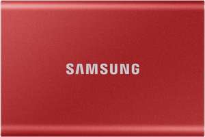 Samsung Portable SSD T7 - 2TB - Rood @ BOL & Amazon voor 179 euro