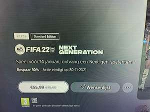 Fifa 22 PS5 digitale versie!
