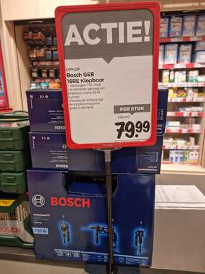 Bosch klopboor bij Vomar Volendam