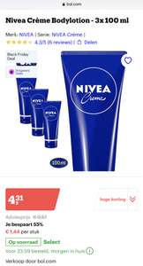 Black Friday deal: Nivea Crème Bodylotion - 3x 100 ml