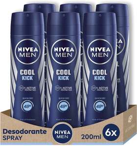 Nivea Men Nivea Spray Cool Kick Men - 200 ml - 6 stuks