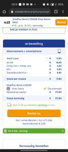 OnePlus Nord 2 256GB voor €177! in combinatie met Tele2 abbo