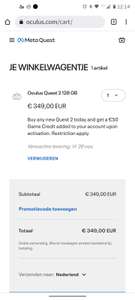 Oculus quest 2 met gratis 50 euro game credits