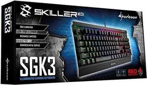 Sharkoon Skiller Mech SGK3 Red (US Layout) Gaming Toetsenbord