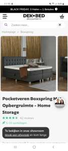 Pocketveren Boxspring Met Opbergruimte - Home Storage