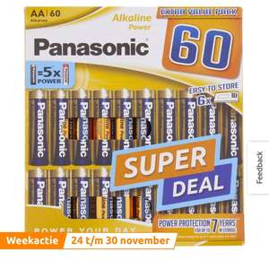 Panasonic Power batterijen - AA of AAA (60stuks) @ Action