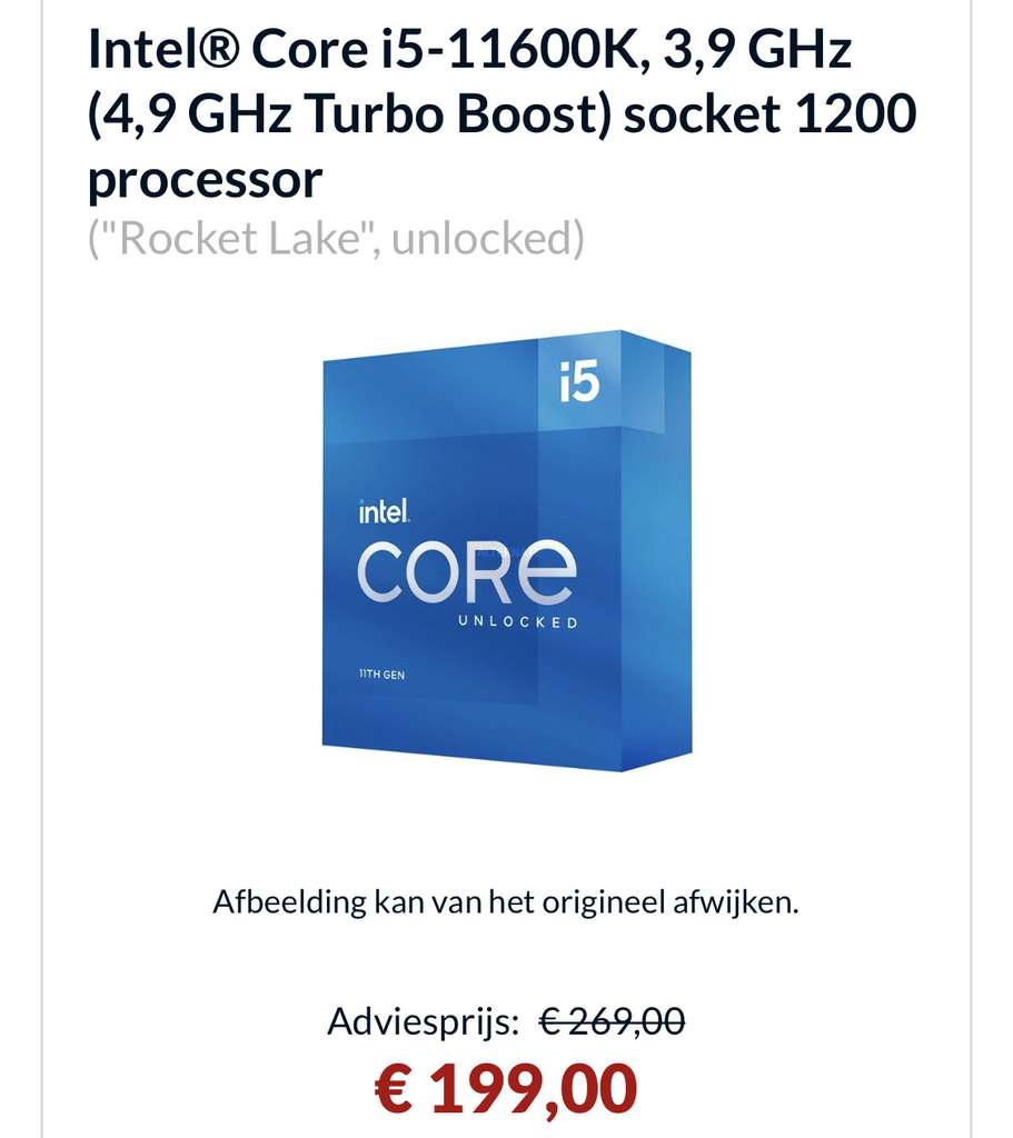 Intel® Core i5-11600K