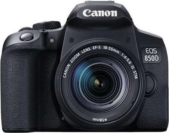 Black Friday Deal: Canon EOS 850D + EF-S 18-55mm f/4-5.6 iS STM Zwart