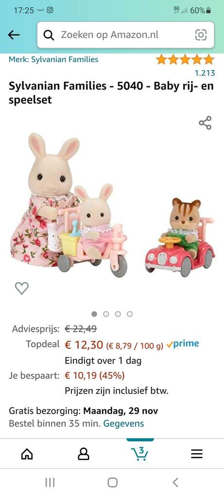 Sylvanian Families rijdend speelgoed voor baby's (5040)
