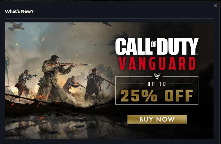 25% korting op Call of Duty Vanguard (PC)