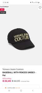 Versace Jeans Couture BASEBALL WITH PENCES UNISEX - Pet