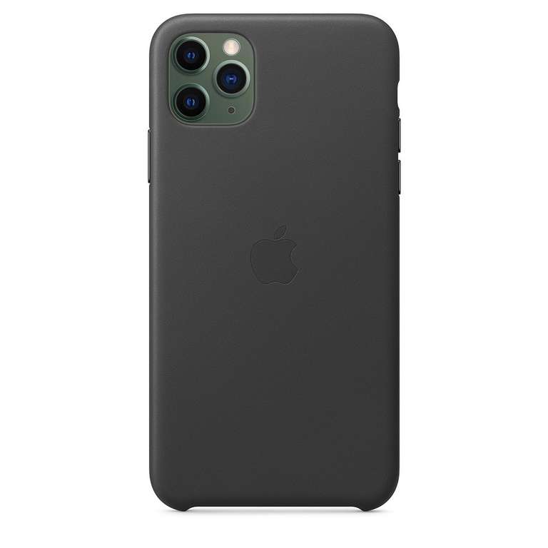 Apple Leren hoesje (voor iPhone 11 Pro Max) - Zwart