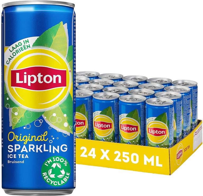 Lipton Ice Tea Sparkling 24X250ML voor €7,99