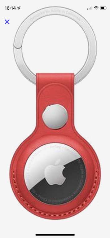 Apple airtag sleutelhanger (rood)