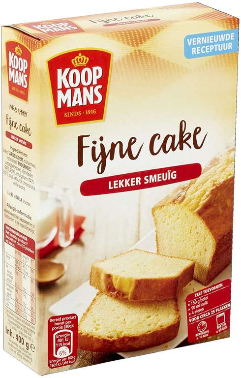 Koopmans Fijne cake mix [Met amazon prime betaal je natuurlijk geen verzendkosten.]