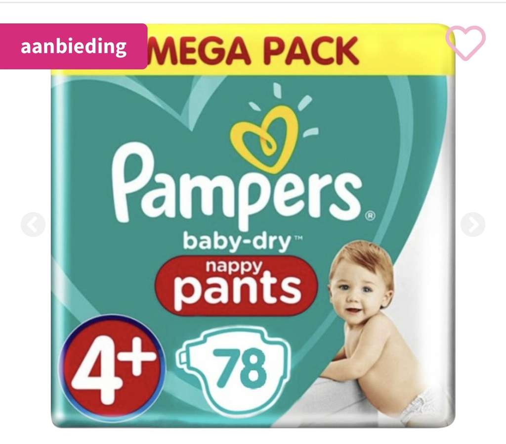 Pampers Baby-Dry luierbroekjes maat 4+