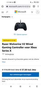 Razer Wolverine V2 Wired Gaming Controller voor Xbox Series X