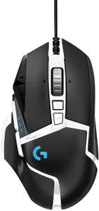 Logitech G502 HERO SE Wired Gaming Mouse, RGB, Adjustable Weights, Black/White