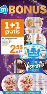 Extra kerst dikmaker: Viennetta en Hertog ijs 1+1 gratis bij Albert Heijn
