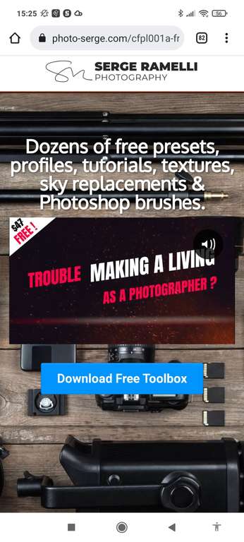 Gratis toolkit met presets Photoshop