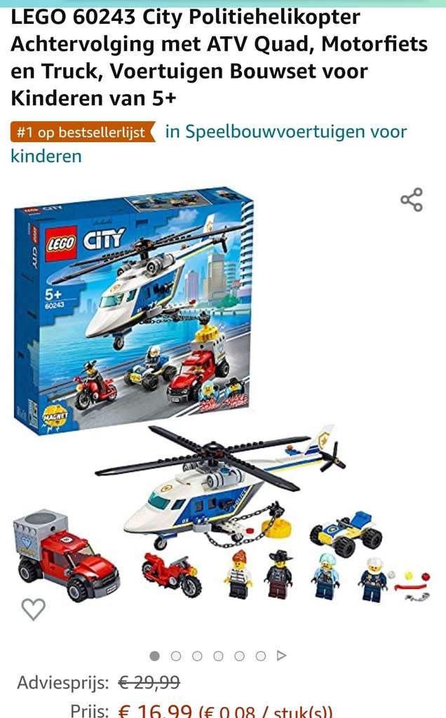 Lego city 60243 politiehelikopter
