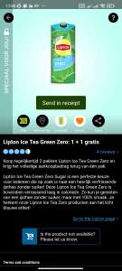 2 pakken Lipton Ice Tea Zero 1,19 bij de Plus (I.c.m. Scoupy)