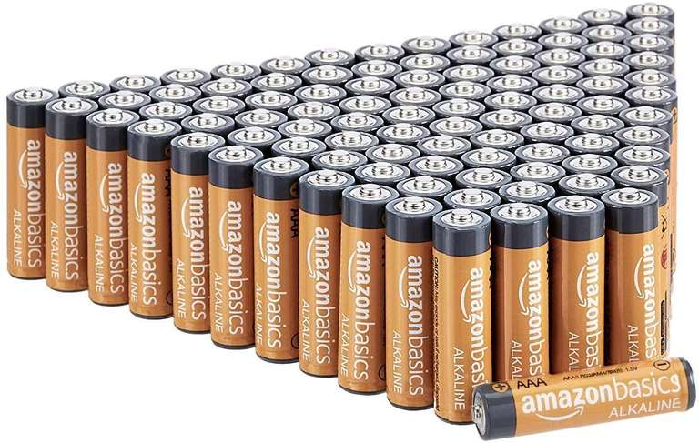 Amazon Basics AAA-alkalinebatterijen 100 stuks