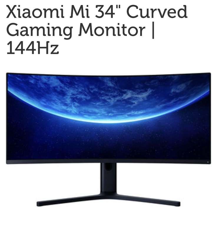 iBOOD deal: Xiaomi Mi 34" Curved Gaming Monitor